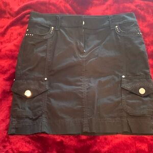 White House, black market, mini skirt with silver embellishments